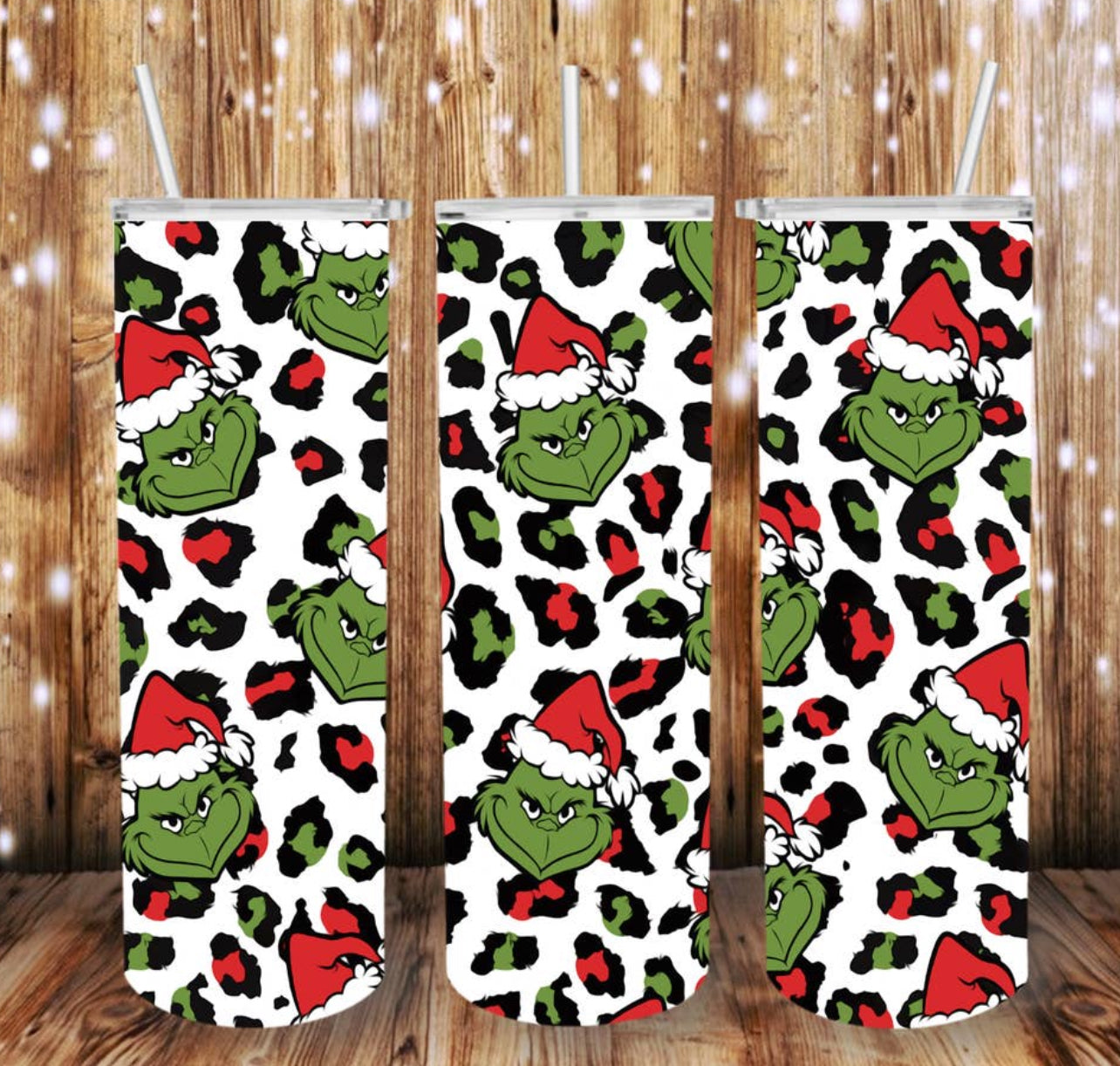Leopard Grinch Tumbler