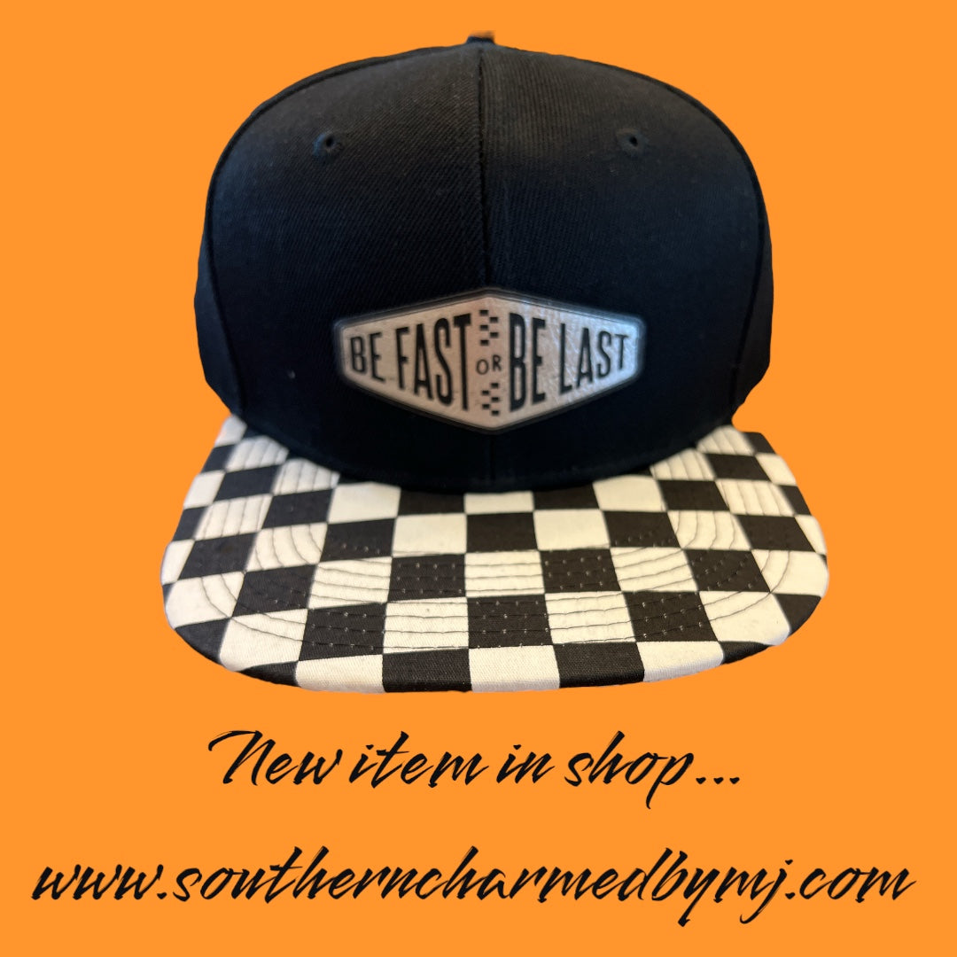 Be Fast or Be Last Checkered Snap Back