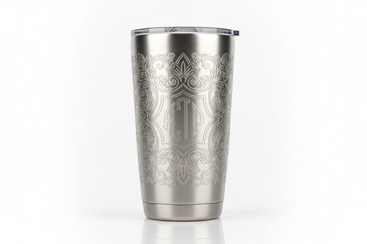 Tumbler Metal Engraving